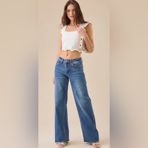 Altar'd State Callan Floral Cami White Sleeveless Crop Top - Picture 5 of 6